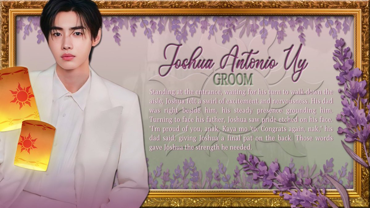 joshantuy_'s tweet image. ⠀⠀
⠀┏━━━━━✦❘༻༺❘✦━━━━━┓
         𓍢ִ໋🀦 GLOWING VOWS ⠀⠀
          ⠀ GROOM JOSHUA.⠀⠀
   ┗━━━━━✦❘༻༺❘✦━━━━━┛

⠀⠀
