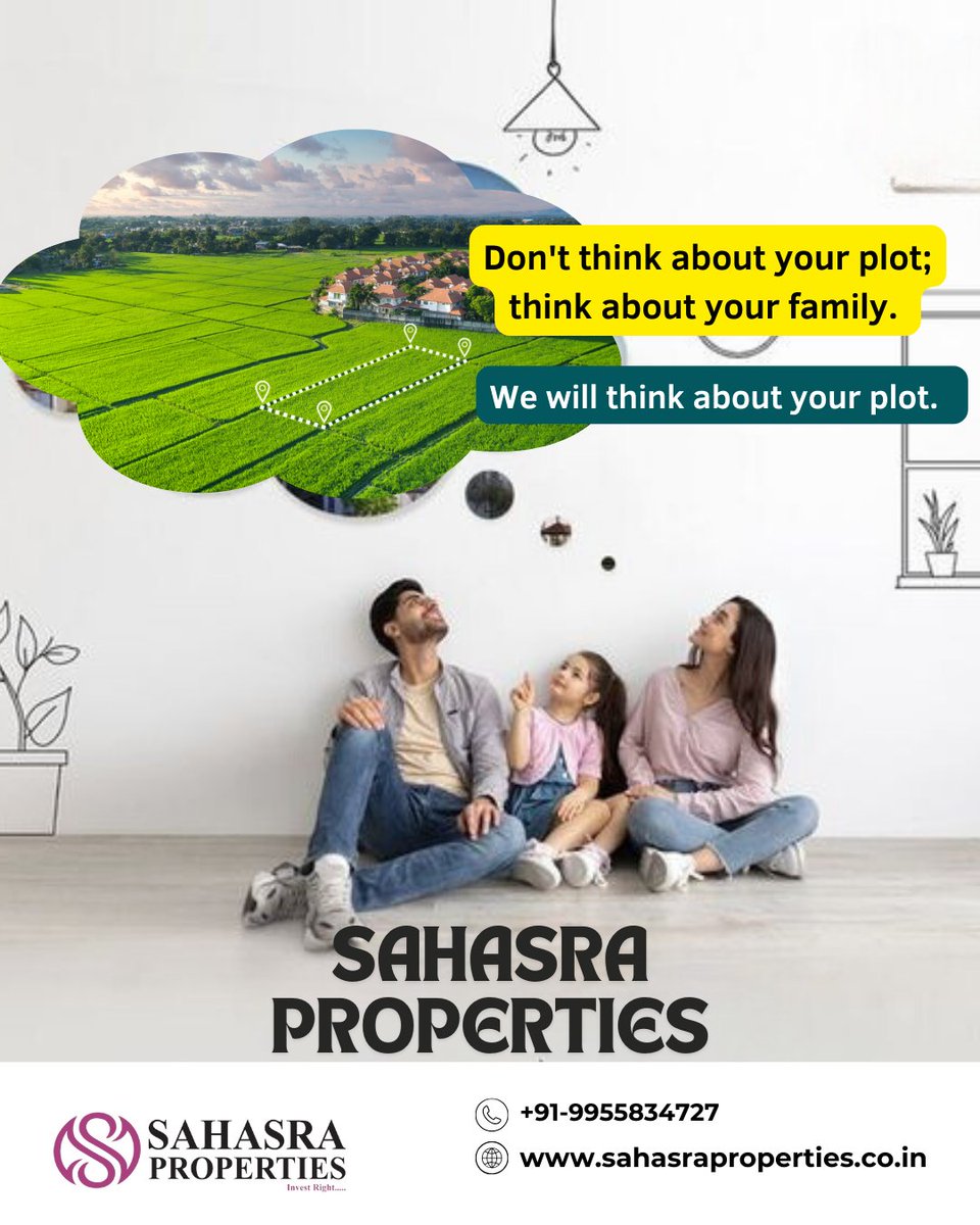 Sahasraproperty's tweet image. Focus on your family while we focus on your plot. Trust Sahasra Properties for complete peace of mind. 🌟 #PlotMonitoring #SahasraProperties
smpl.is/9g6kj
+91 995583472