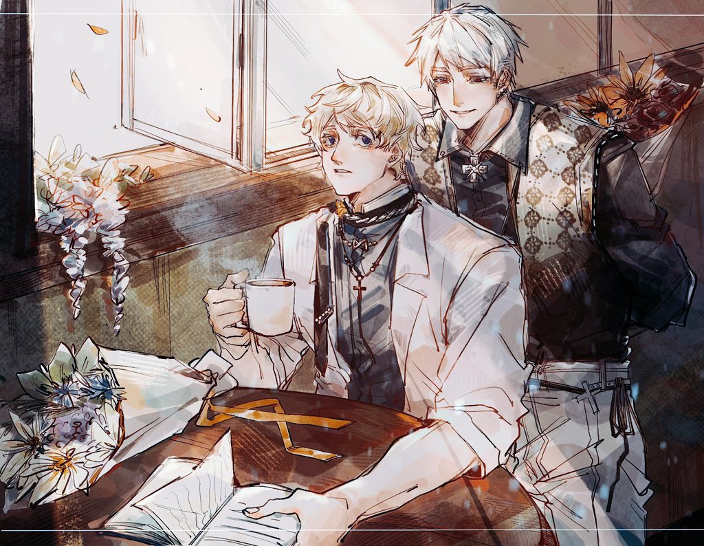 on a sun-gilded afternoon ☕️🌻

 #ヘタリア #露普
 [COMMISSION]