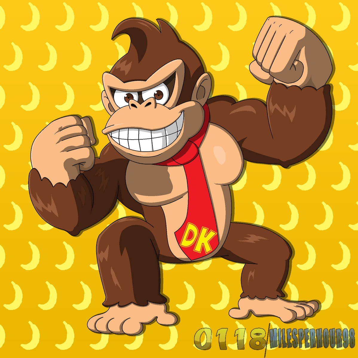0118artist's tweet photo. DK! DONKEY! KONG! #DonkeyKong #DK #DonkeyKongfanart #Mariofanart #Nintendocharacters #Nintendofanart #digitalart https://t.co/DDVXNdsn84