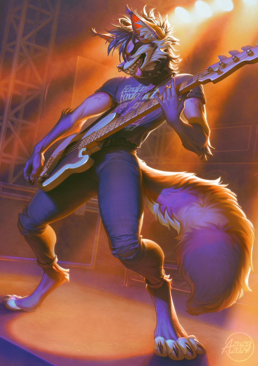 Illustration for @/AFoxLikeJagger ✨
This guitar almost killed me!