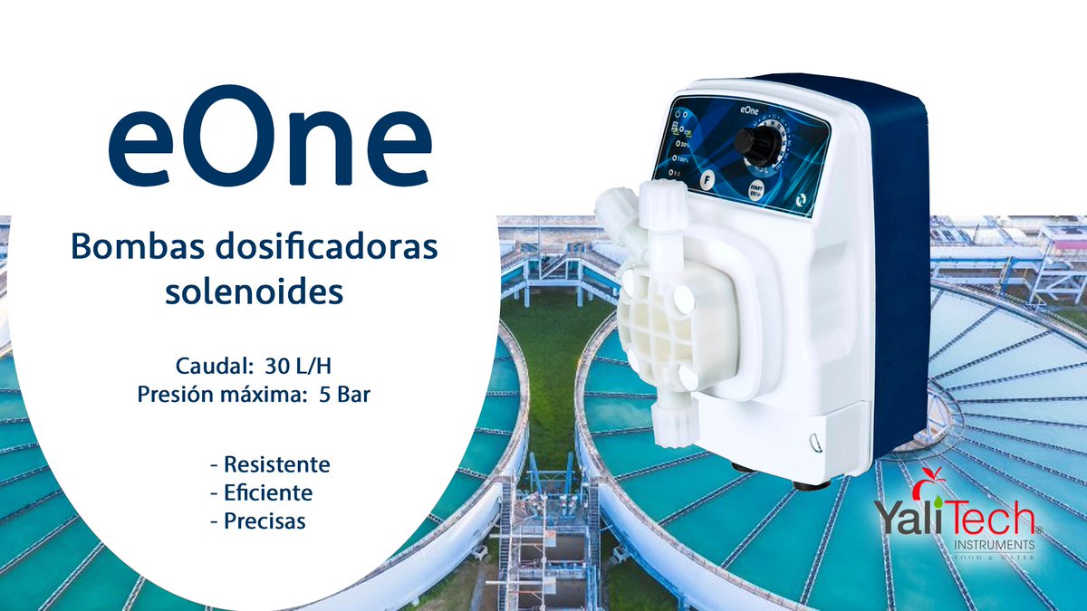 YaliTec's tweet image. 💡 Optimizar la dosificación con tecnología de punta, calidad en productos y en servicio, es lo que te ofrecemos en #YaliTech como la eOne modelo MF 3005, de 30l/h - 5 Bar, una excelente opción, precisa y confiable.

Teléfono: 📞 +56228988221
Mail: 📧 ventas@yalitech.cl