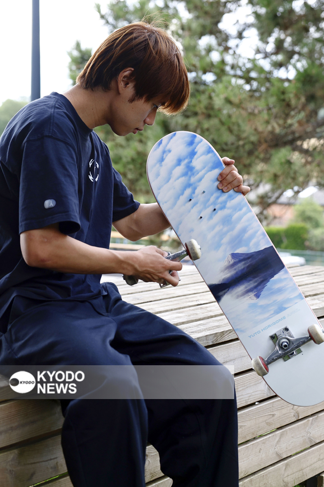 パリ五輪、#スケートボード 男子ストリートで金メダルに輝いた #堀米雄