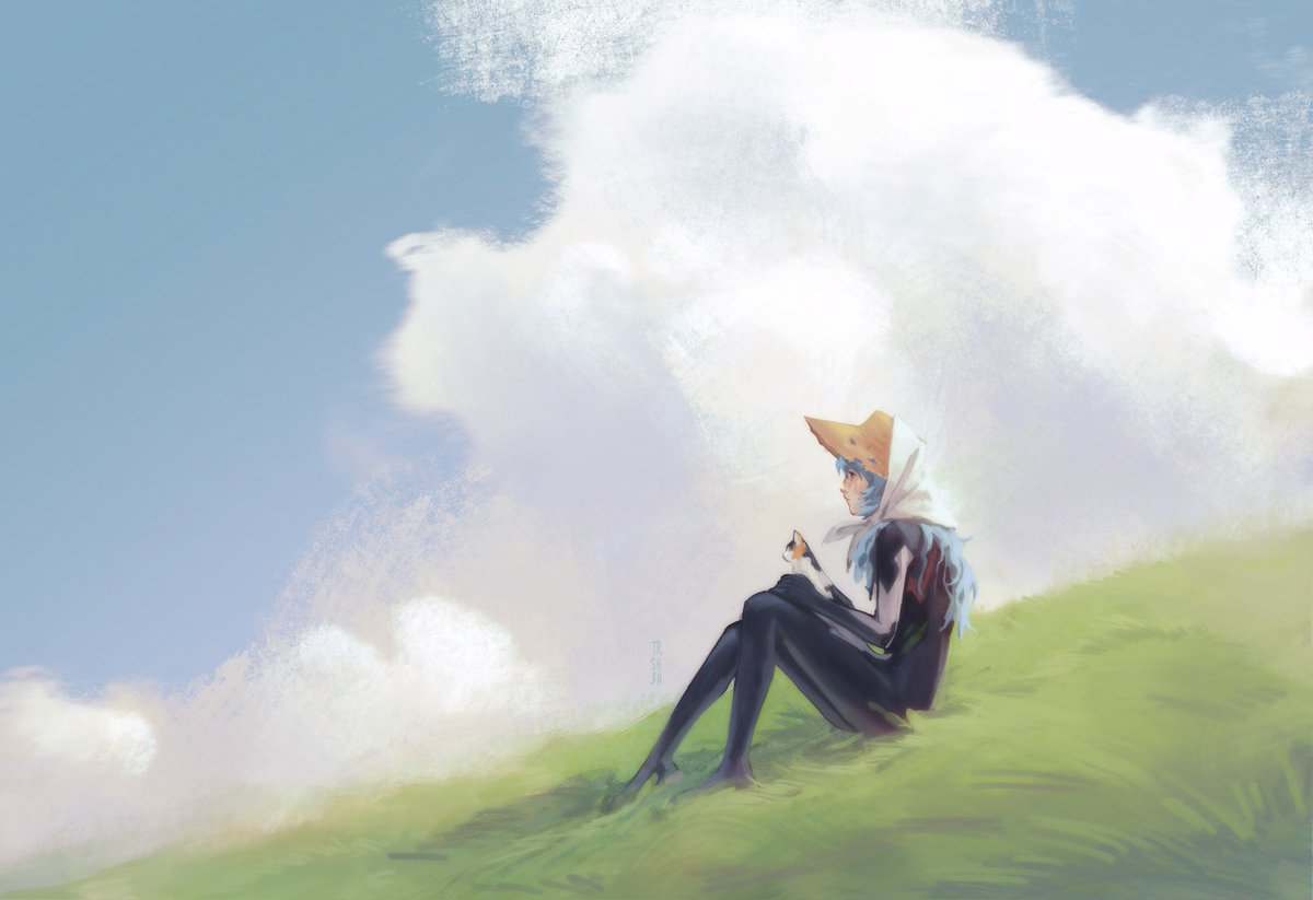 trah_sbean's tweet photo. As long as the Sun, the Moon, and the Earth exist, everything will be all right.

#nge #EVANGELION #rei https://t.co/nM3KdTqiCE