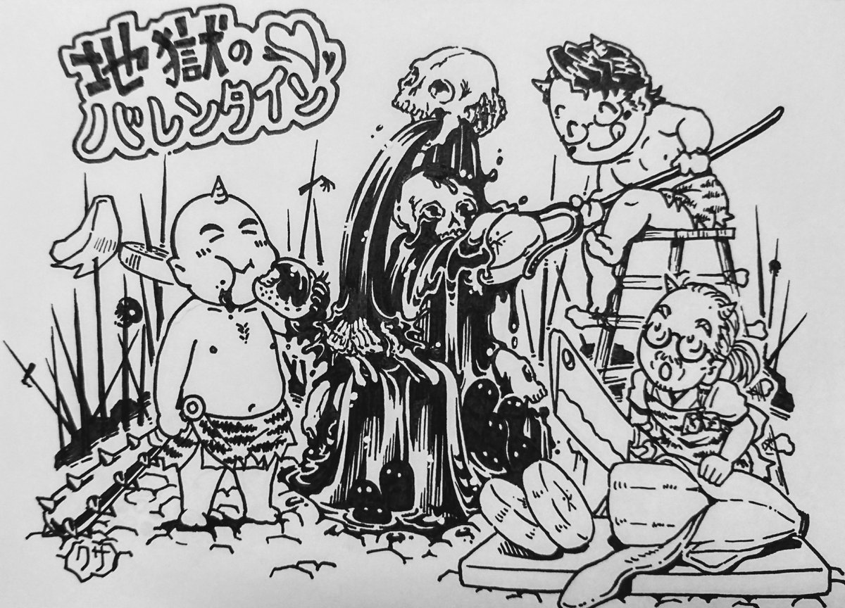 #私はこういう絵師です見た絵師全員参加
日本の誇るHRスリーピースバンド、人間椅子ばっかり描いてます! 