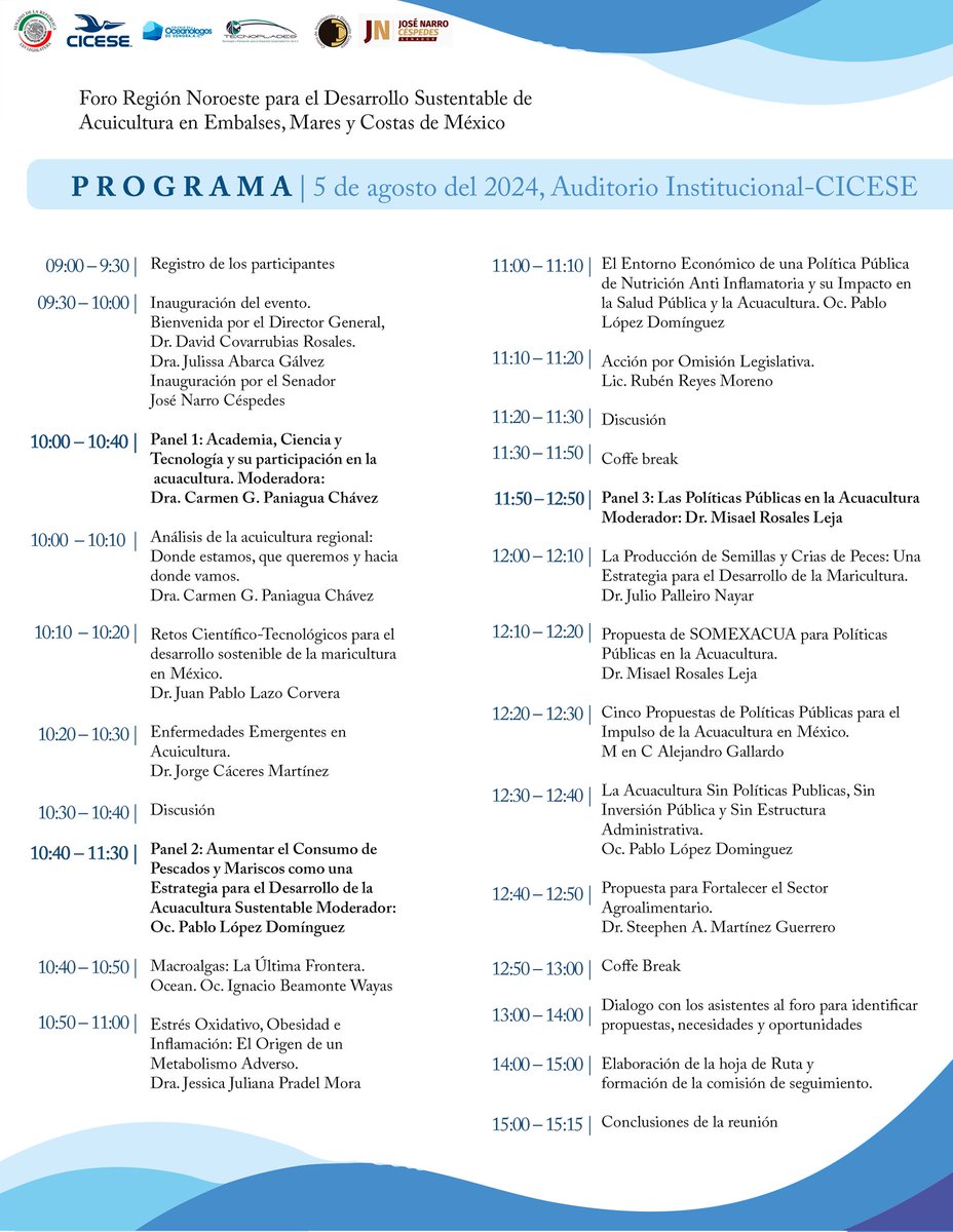 Estimados por favor ayúdenme a compartir con el sector pesquero y acuícola del noroeste del país. La participación del sector es crucial para tomar buenas desiciones !!!