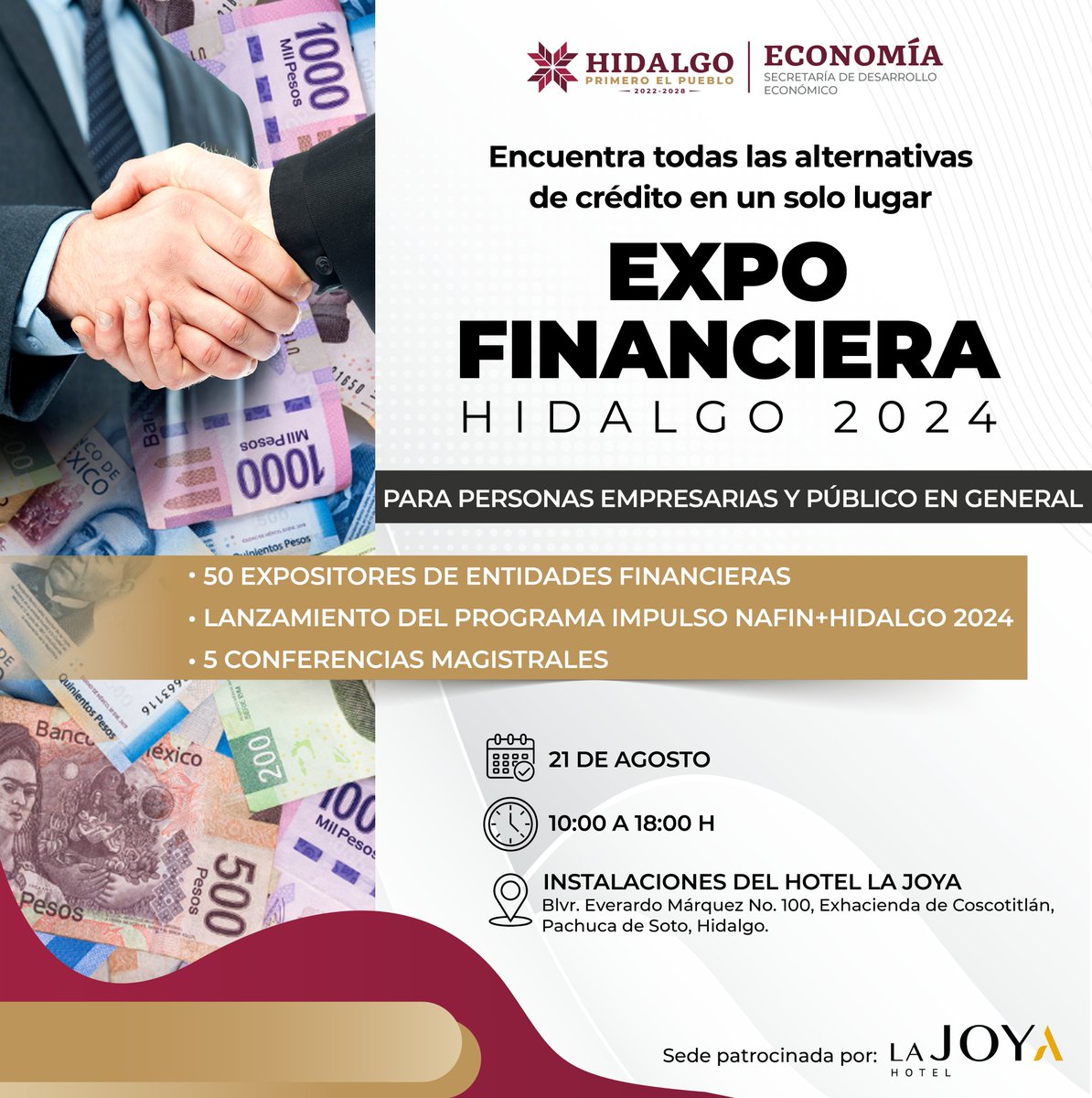 ¡Atención emprendedores y empresarios!
En la Expo Financiera 2024, encontrarán diversas opciones de crédito para sus negocios. No pierdan la oportunidad de explorar y acceder a financiamientos que pueden impulsar el crecimiento y desarrollo de sus proyectos. ¡Nos vemos ahí!🏦💰📊