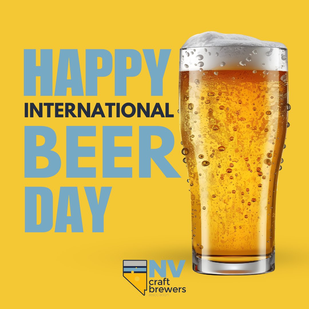 NevadaBrewers's tweet photo. Raise a glass to our favorite day of the year -- #InternationalBeerDay 🍻 Double tap if you’re as excited as us!
#NCBA #nvbeer #brewery #craftbeer #beer #craftbrewersassociation #drinklocal #shopsmall #independentbeer #supportcraft #beerday https://t.co/HIy8as6hTd
