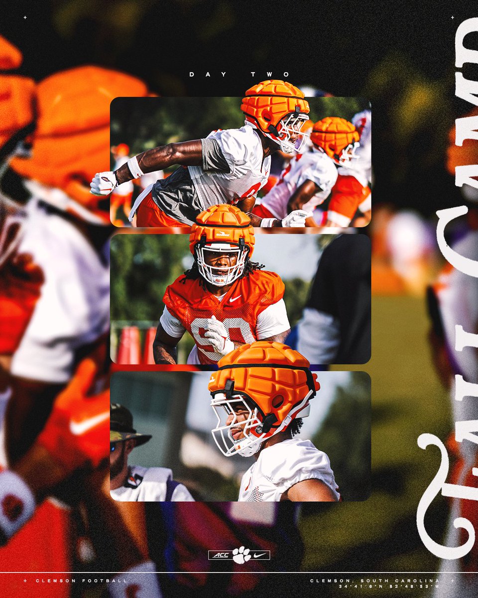 ClemsonFB's tweet photo. Stackin' days. 🐅📈 https://t.co/B0zLMK0Ehr