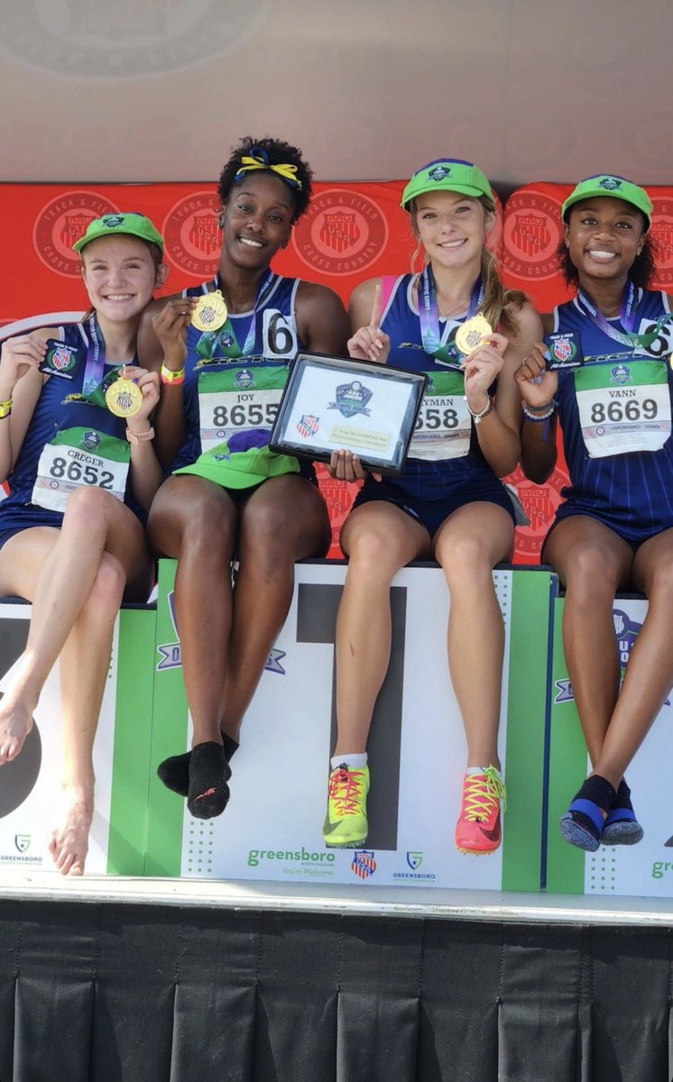 kyla_joy10's tweet photo. My girls and I are the 2024 17-18 4x8 National champions!!! We gapped the competition by 27 seconds. I’m so so proud of my team❤️ @D_Delster @tnmilesplit @camryn_merryman @Brea_Vann @avacreger https://t.co/IyPUvk5HHu