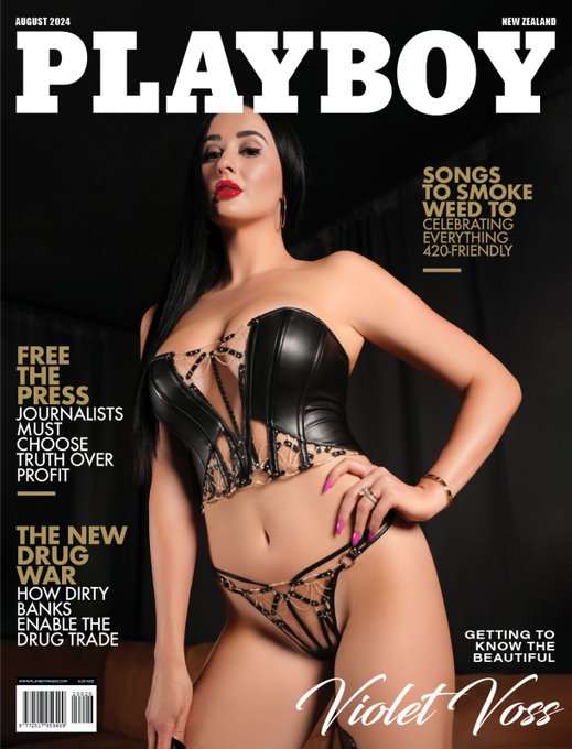 Hot off the press at @XBiz ~ @xoVioletVoss graces the cover of @Playboy #NewZealand for August 2024❤️  Don't<a class="tags" href="/tag/xbiz">@xbiz</a><a href="/tag/playboy"class="tags"><span>#playboy</span></a><a href="/tag/pr"class="tags"><span>#pr</span></a><a href="/tag/links"class="tags"><span>#links</span></a><a href="/tag/newzealand"class="tags"><span>#newzealand</span></a><a href="/tag/xbiz"class="tags"><span>#xbiz</span></a>