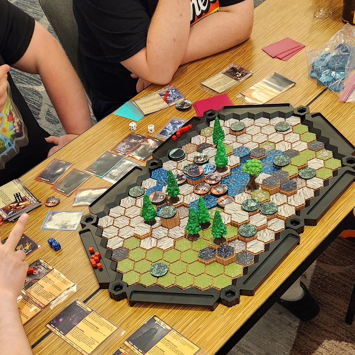 AdToGames's tweet photo. The Adventure Together team is in the JW Marriot on the 3rd floor playtesting SOURCE: TCG, TactHex, Incursion Event, TerraForge, and most importantly TIMESTRIKE! Stop by if you are at GenCon we would love to have you!
#GenCon2024 #playtesting #SOURCE #timestrike #tabletopgaming https://t.co/BFNwUE7eiu