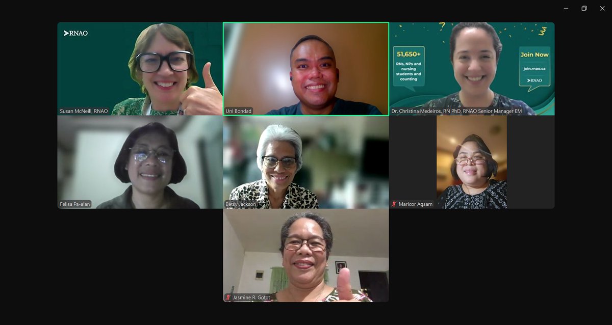 BPSO Philippines (@bpsophilippines) on Twitter photo This BPSO Update Meeting discussed the steps to take moving forward with <a href="/RNAO/">RNAO</a> #BPSO and maximizing the use of our #NQuIRE data. Onwards & upward, one #BPG at a time.
We are <a href="/BpsoPhilippines/">BPSO Philippines</a>!
<a href="/SusanMcNeill_/">Susan McNeill</a> <a href="/CMedeirosRN/">Christina Medeiros</a> <a href="/Betsyj2458/">Beatriz Jackson RN, MScN</a> <a href="/fbpaalan/">Felisa Pa-alan</a> <a href="/gotot_jazzy/">JazzyGotot</a> <a href="/akosiUNI/">Uni Bondad</a> and Maricor This BPSO Update Meeting discussed the steps to take moving forward with <a href="/RNAO/">RNAO</a> #BPSO and maximizing the use of our #NQuIRE data. Onwards & upward, one #BPG at a time.
We are <a href="/BpsoPhilippines/">BPSO Philippines</a>!
<a href="/SusanMcNeill_/">Susan McNeill</a> <a href="/CMedeirosRN/">Christina Medeiros</a> <a href="/Betsyj2458/">Beatriz Jackson RN, MScN</a> <a href="/fbpaalan/">Felisa Pa-alan</a> <a href="/gotot_jazzy/">JazzyGotot</a> <a href="/akosiUNI/">Uni Bondad</a> and Maricor