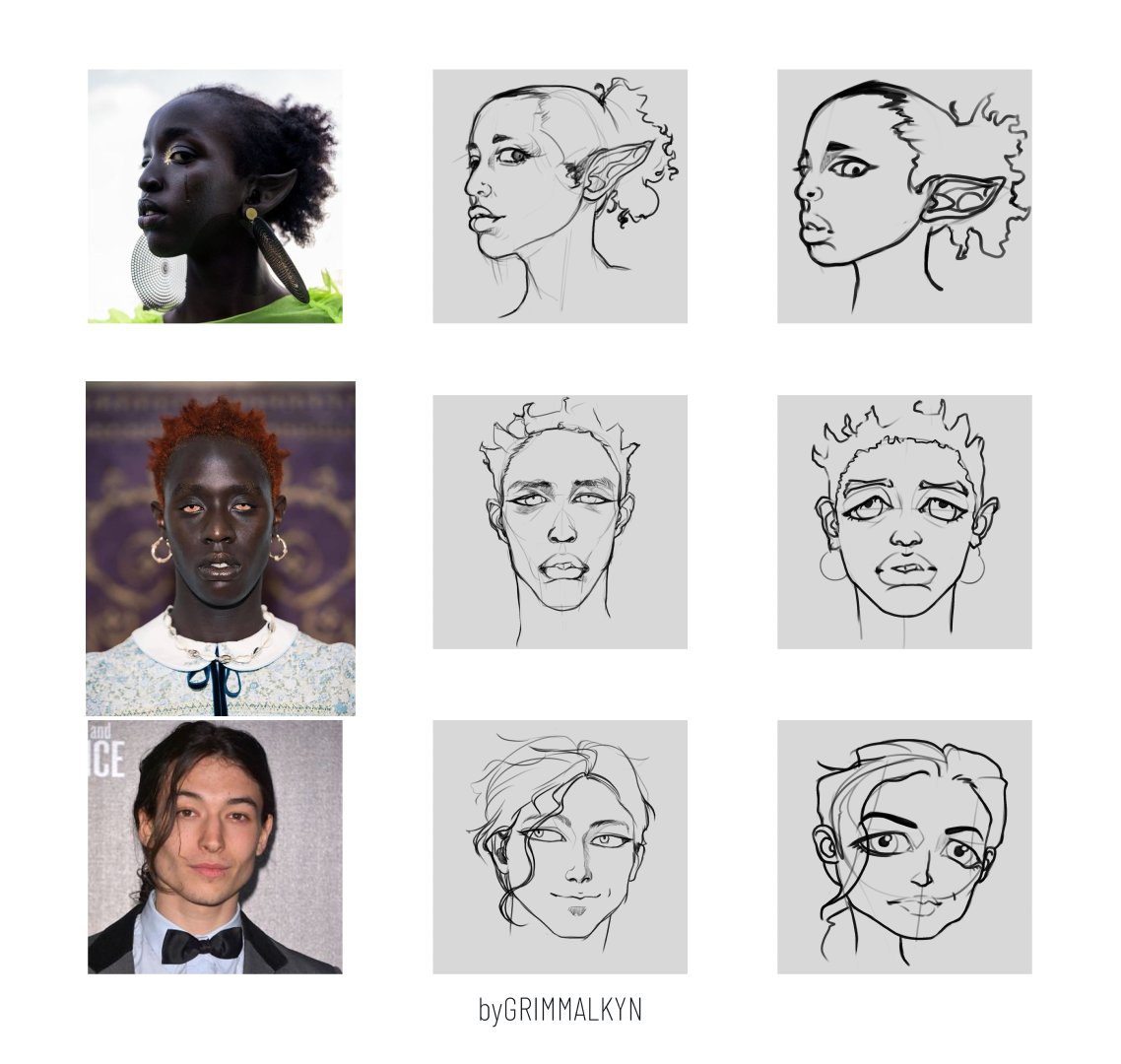 GrimMalkyn's tweet photo. Studying different styles for linework~ ~ https://t.co/9mSvs9UcsZ