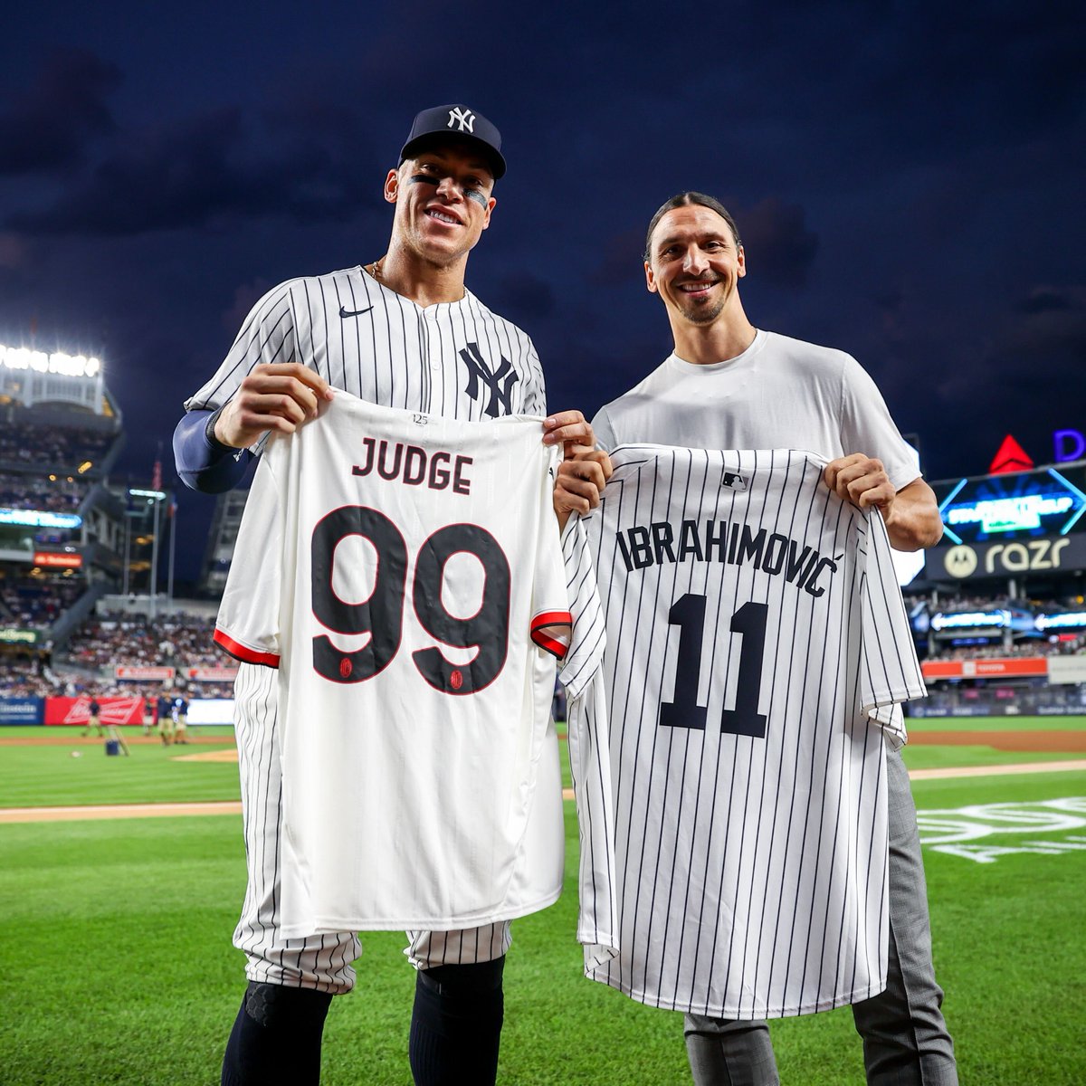 .<a href="/TheJudge44/">Aaron Judge</a> 🤝 <a href="/Ibra_official/">Zlatan Ibrahimović</a>