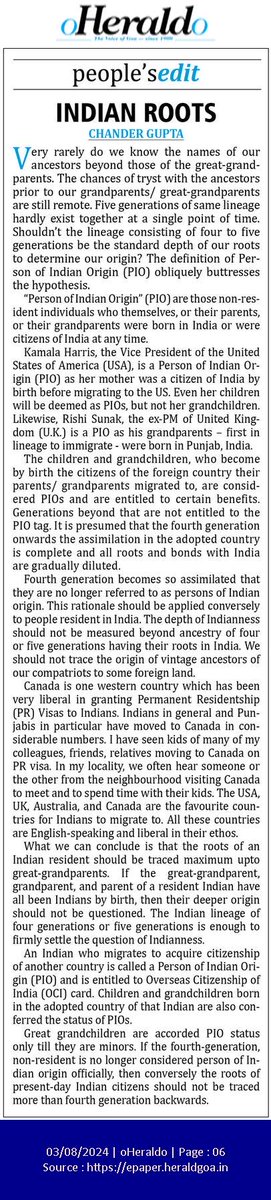 CHANDER_GUPTA's tweet photo. Today in ⁦@oheraldogoa⁩ 

Weblink: https://t.co/l3iXT7HOQT https://t.co/QF9891IWOc