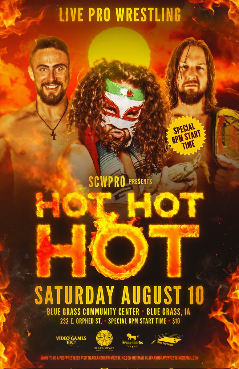 SCWPro (@scwpro) on Twitter photo π¨ BREAKING NEWS π¨
6-MAN TAG TEAM action is on tap for August 10th at the Blue Grass Community Center!
<a href="/ericeznite/">Eric Ezniteππ½πͺΆποΈ</a> / <a href="/malik_champion1/">MalikChampion1</a> / <a href="/AugustusDraven/">βΆα΅αΆπ²ΕΡπΎΖ§ α²ΰ½ΞvΞ(NΜ·)</a>
vs
<a href="/TheDevilDogDM/">The Devil Dog</a> / <a href="/CaseyJax_Top/">Casey Jax</a> / <a href="/ElTigreAmore/">Tigre Amore</a>
πΉ Special 6pm start
πΉ Tickets just $10
Be there! #SmackDown π¨ BREAKING NEWS π¨
6-MAN TAG TEAM action is on tap for August 10th at the Blue Grass Community Center!
<a href="/ericeznite/">Eric Ezniteππ½πͺΆποΈ</a> / <a href="/malik_champion1/">MalikChampion1</a> / <a href="/AugustusDraven/">βΆα΅αΆπ²ΕΡπΎΖ§ α²ΰ½ΞvΞ(NΜ·)</a>
vs
<a href="/TheDevilDogDM/">The Devil Dog</a> / <a href="/CaseyJax_Top/">Casey Jax</a> / <a href="/ElTigreAmore/">Tigre Amore</a>
πΉ Special 6pm start
πΉ Tickets just $10
Be there! #SmackDown