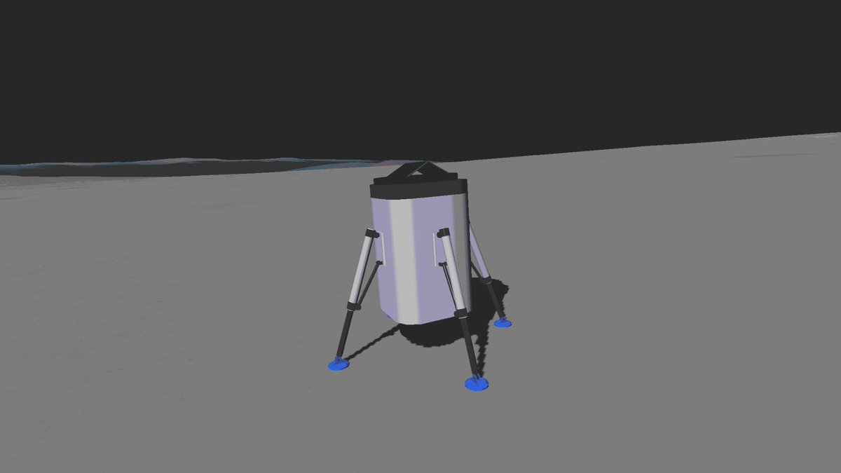 mylar_saturn's tweet photo. Landed on Luna (Juno: New origins) #junoneworgins #simplerockets2 https://t.co/7QaWXfj6vj