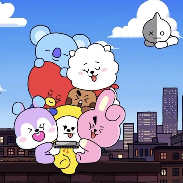 0X1_1304's tweet photo. bt21 + ppulbatu, the cutest characters ever 🥹 https://t.co/7zZ7w7BAMJ