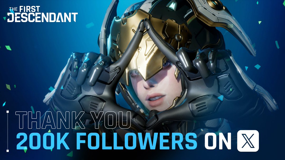 FirstDescendant's tweet photo. Thanks to all our Descendants,
The First Descendant Official X has hit 200k followers ✨
￼ https://t.co/qpNhsIA002