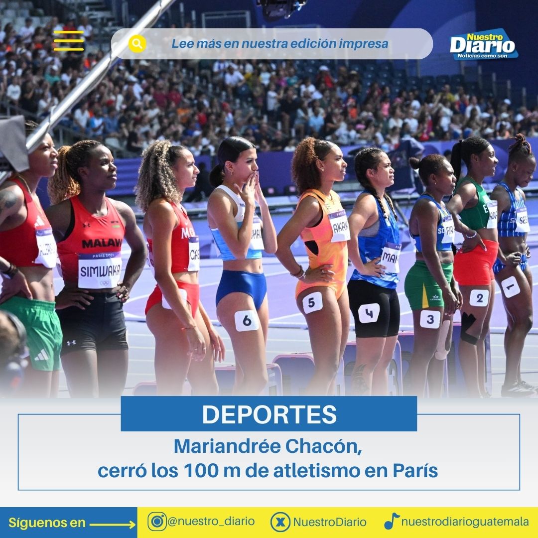 En sus primeros juegos olímpicos, la zacapaneca 🇬🇹Mariandrée Chacón, alcanzó la 1a. ronda y se despidió con tiempo de 12:06. 👏

¡Dejale tu ❤️a nuestra atleta!

Infórmate en #NuestroDiario. 🗞️📱
📷: COG.