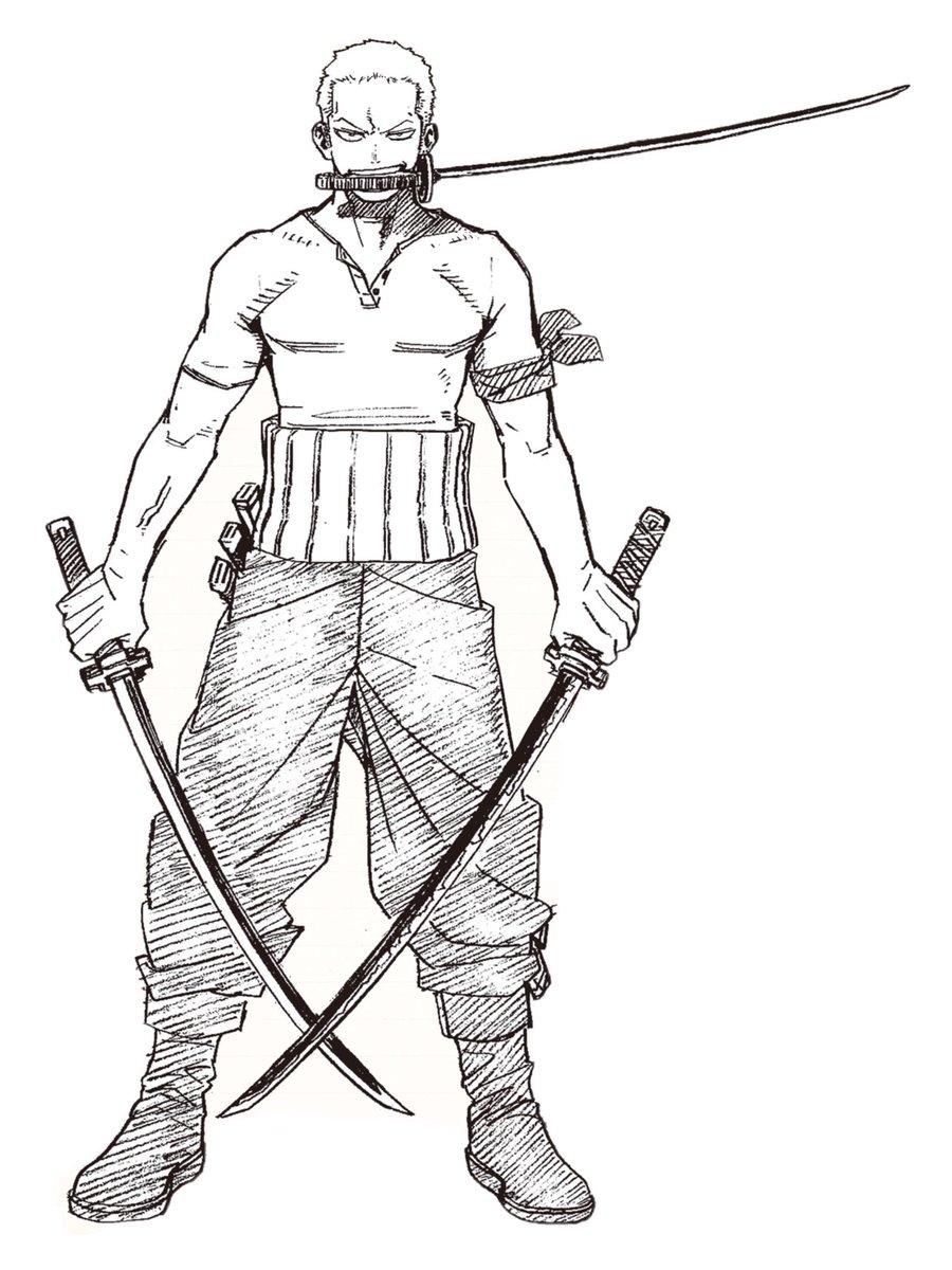 Zoro sketch by Kohei Horikoshi