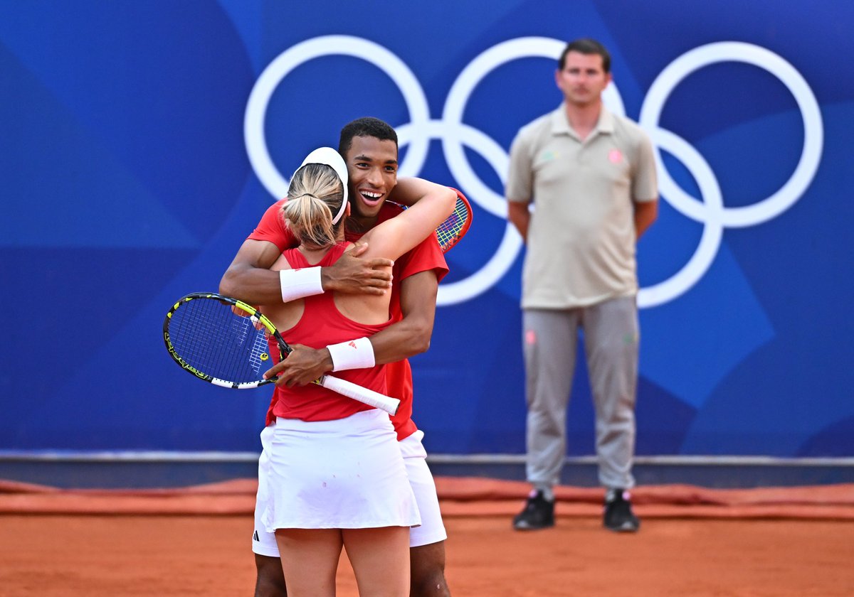felixtennis's tweet photo. First Olympic medal 😆🥉🇨🇦 What a week with Gaby

Hard to describe what this medal means and the honor it has been to represent Canada 🙌🏽 The Olympics hold a special place in my heart and I’m ready to go for another one tomorrow ❤️💪🏽 Cmon

📸: ITF images via Dubreuil/Kopatsch/Zimmer | #2 Matthew Stockman