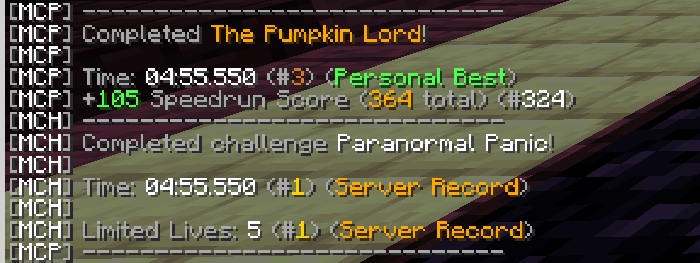 First ever server record on minr wooooo! (and 3rd place on a map)