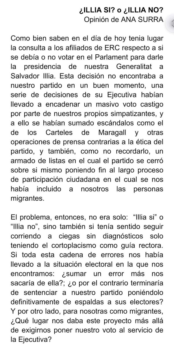 ¿ILLIA SI? o ¿ILLIA NO?
Mi opinión en 5 partes 
1/5