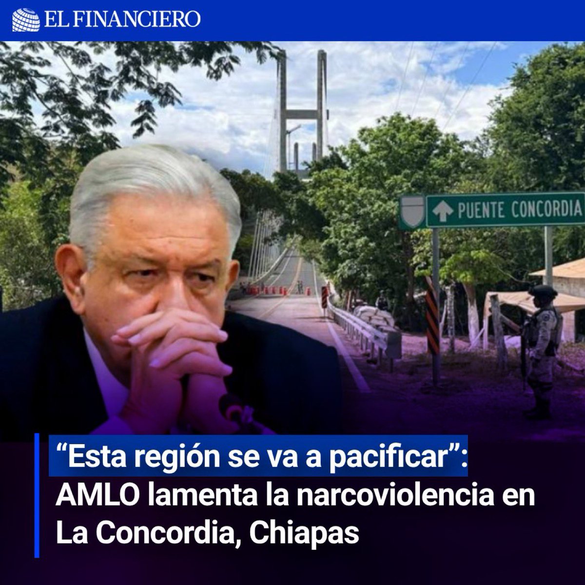 THEOLDCHINESE_'s tweet photo. Está vez el pinshikks no miente #HijosDeMx claro que se va a pacificar La Concordia en Chiapas..
Sus pobladores huyen de la narcoviolencia, gana el narco, se apodera del territorio y como no acabar la narcoviolencia?
Aplaudan chairos, ustedes si creen!! 
#NarcoPresidenteAMLO https://t.co/uXYo3Cu3eT