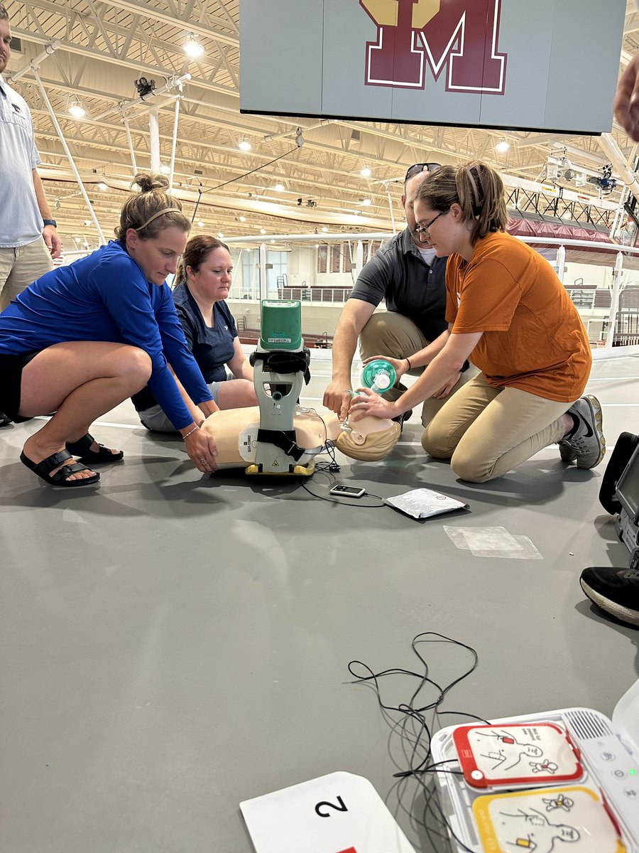 PaulRobertsCuse's tweet photo. The Berks County Scholastic Athletic Trainers Association held a medical training event at the GMACC this week.
They addressed serious issues like sudden cardiac arrest.
It was a collaborative effort with several EMS organizations.
Great job everyone 👍

@kmeloatc https://t.co/ZpsyLk8prj