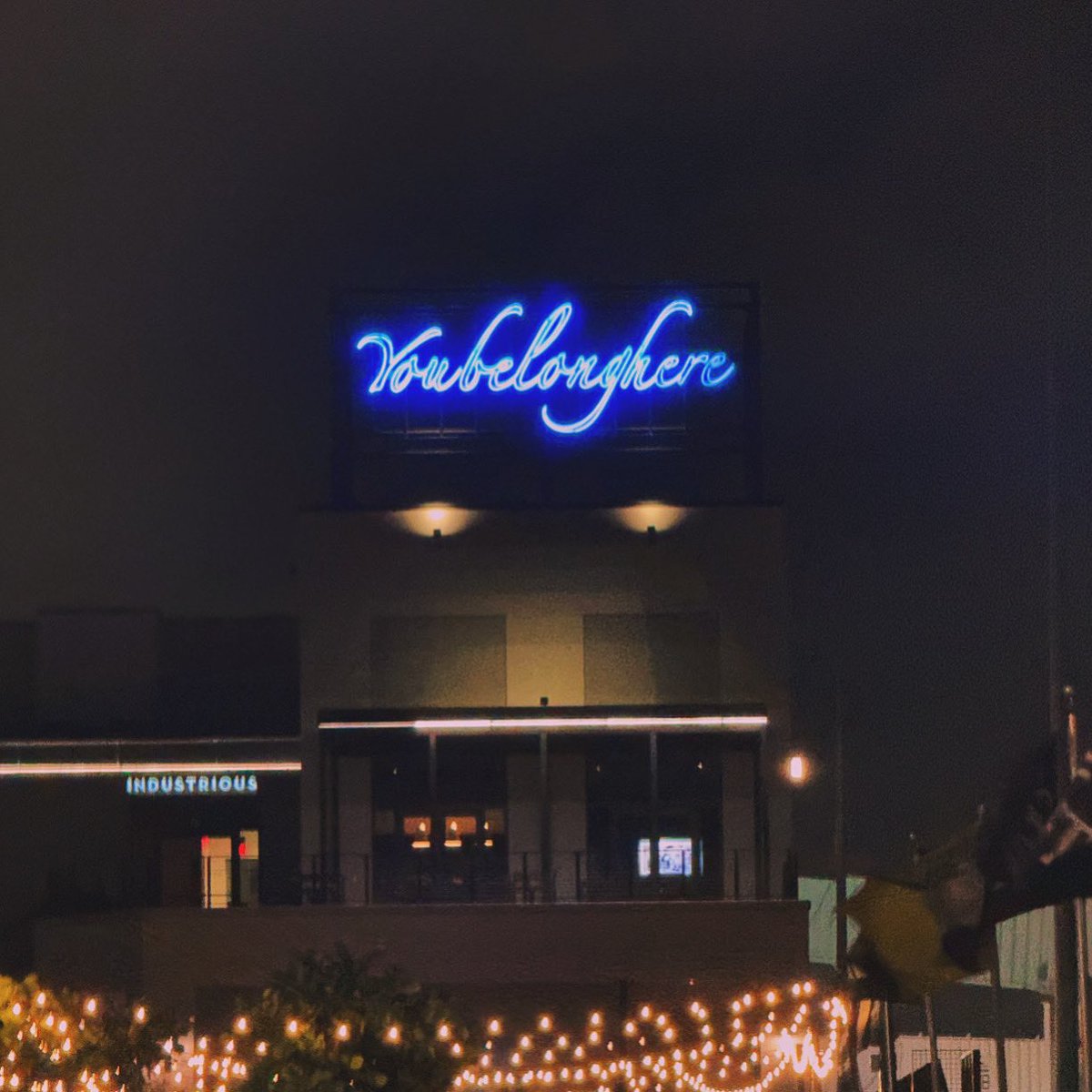 SydneeSinn's tweet photo. I saw this sign a few days ago and wanted to share it. I don’t know where you are or what you’re going through, but YOU BELONG HERE 💙 https://t.co/aWaIGASfLR