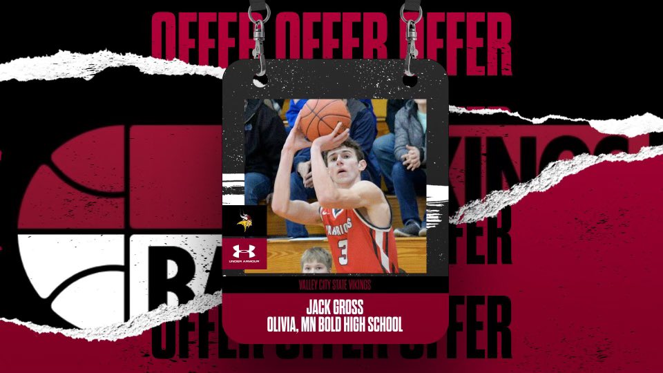 Jack Gross (@jacktgross4) on Twitter photo After an amazing call with <a href="/Coach_Monty/">Ryan Montgomery</a>, I’m blessed to say I have received an offer from <a href="/VCSU_MBB/">VCSU Mens Basketball</a> After an amazing call with <a href="/Coach_Monty/">Ryan Montgomery</a>, I’m blessed to say I have received an offer from <a href="/VCSU_MBB/">VCSU Mens Basketball</a>