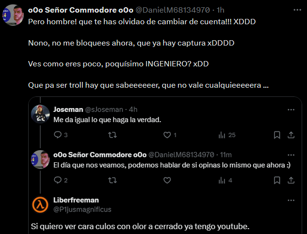 P1jusmagnificus's tweet photo. Realidad vs la ficción de un #bufón oligofrénico y mentiroso a la desesperada. Dando el coñazo a todo el mundo, @jdjuanje , @sjoseman, @FelixMSX y a quien sea necesario para llamar la atención. Recortando los twits. Deja a la gente en paz, #retard, #caraculo #sardinillaenlata https://t.co/WmqPqSbuvu