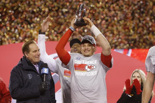 LanceTHESPOKEN's tweet photo. Reminder:

The last time the #NFLTop100 removed Patrick Mahomes from the #1 spot, he went on to do all of this the following season.

Be excited, Chiefs fans. https://t.co/gawDoMB6MY