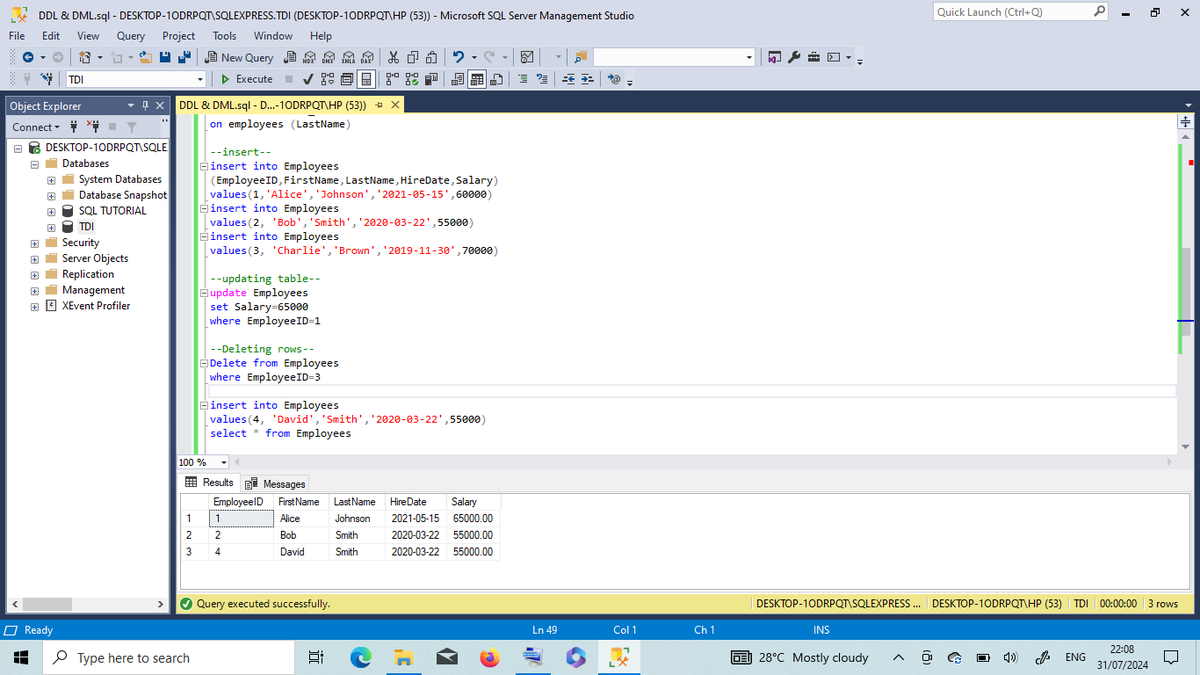 X_xdrop's tweet photo. SQL WEEK 1
@SQLServer
@TDataInitiative
@DabereNnamani
@jacob_ajala
@The_Jonathaan
#TDI #Datafarm #DataAnalytics #Data https://t.co/V90pus0WDG