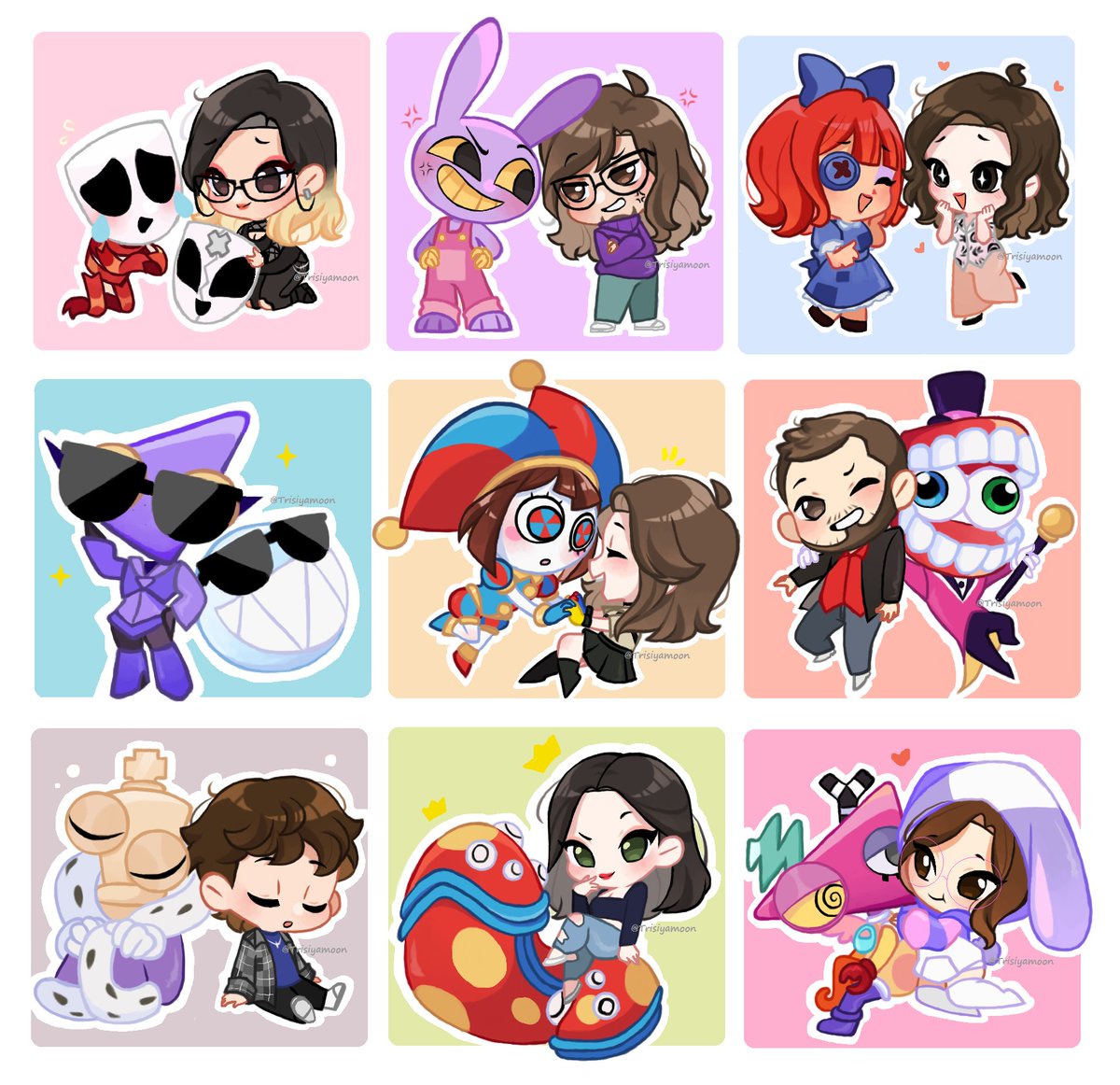 LailaMoon_'s tweet image. Voice actors meet their characters🎙️🎪🤡

{ #TheAmazingDigitalCricus #TheAmazingDigitalCricusfanart #TADC #tadcfanart  #Chibi