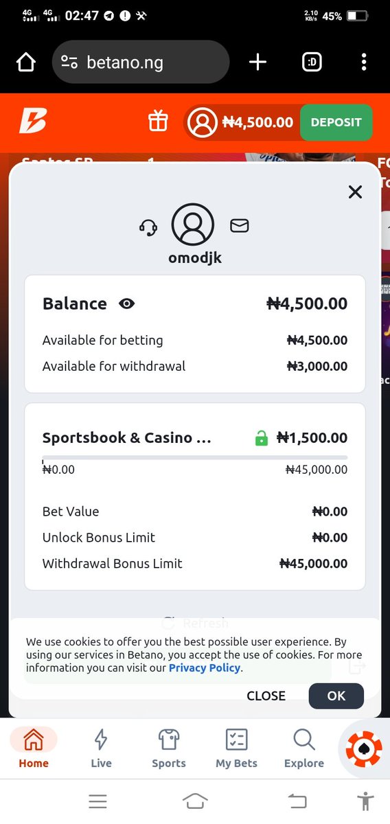 JosephOmode's tweet photo. @jujupunter Abeg remember me with 45k 

1872092142 Access Bank 
Jokpeme Joseph Omode 

I just created an account on Betano with LEGITCALCULATOR 

PLEASE HELP ME FOR THE GIVE AWAY https://t.co/nj5rgp7ch4