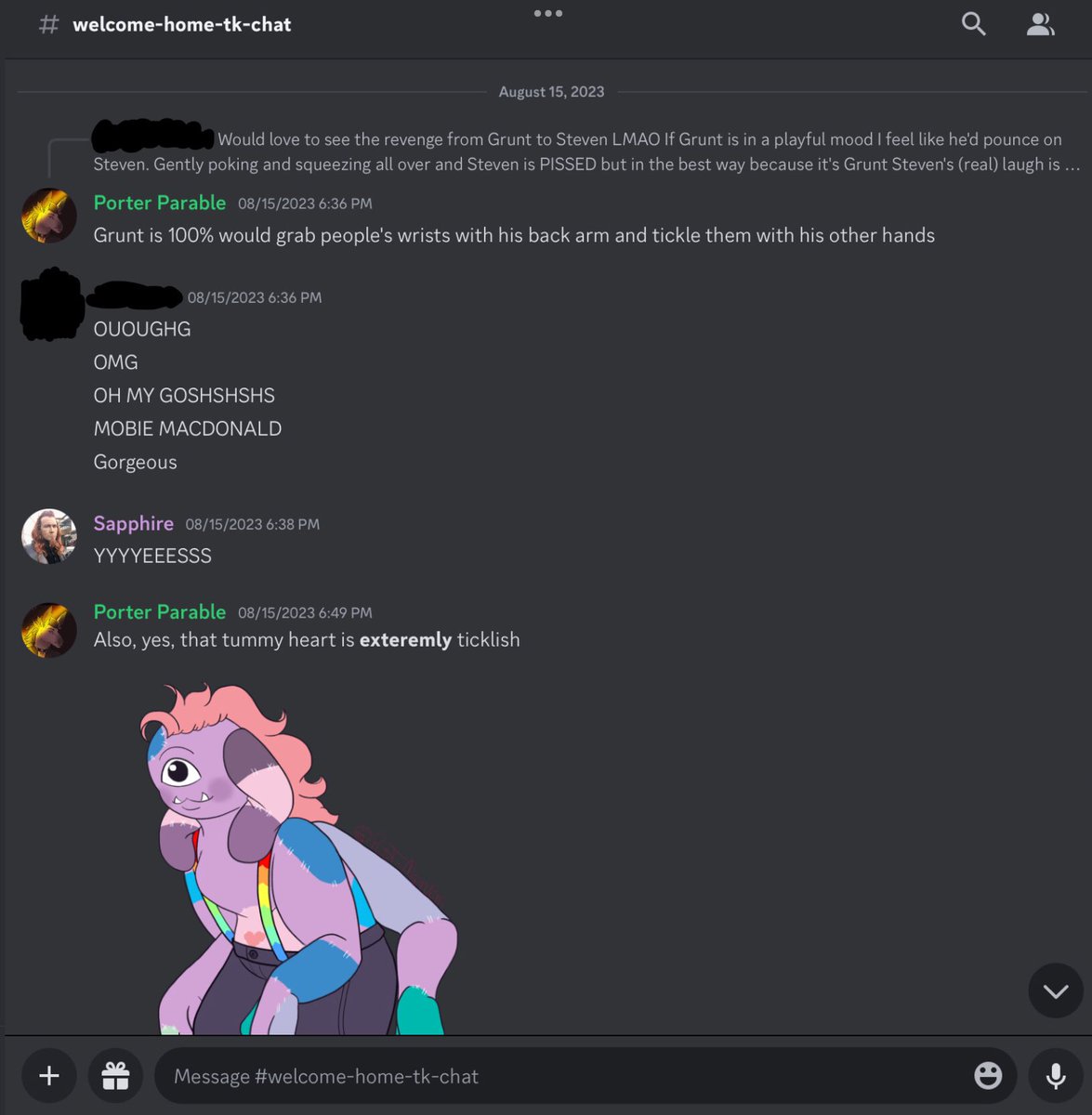 oh, so like this discord? 
btw, the blanked out icons are minors.