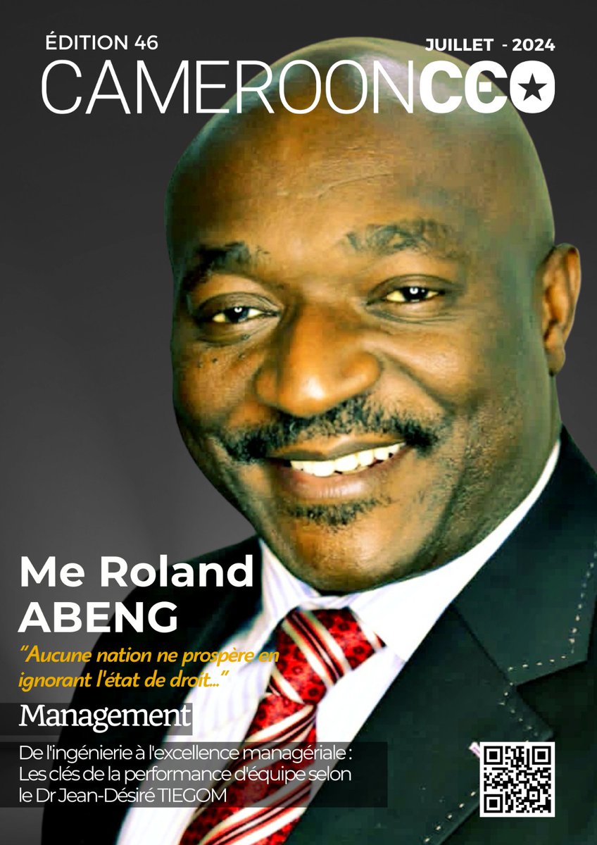 Notre dernier Magazine avec à la Une et en Interview l'un des meilleurs avocat d'affaires du Cameroun est disponible ici en téléchargement libre cameroonceo.com/download/12540…