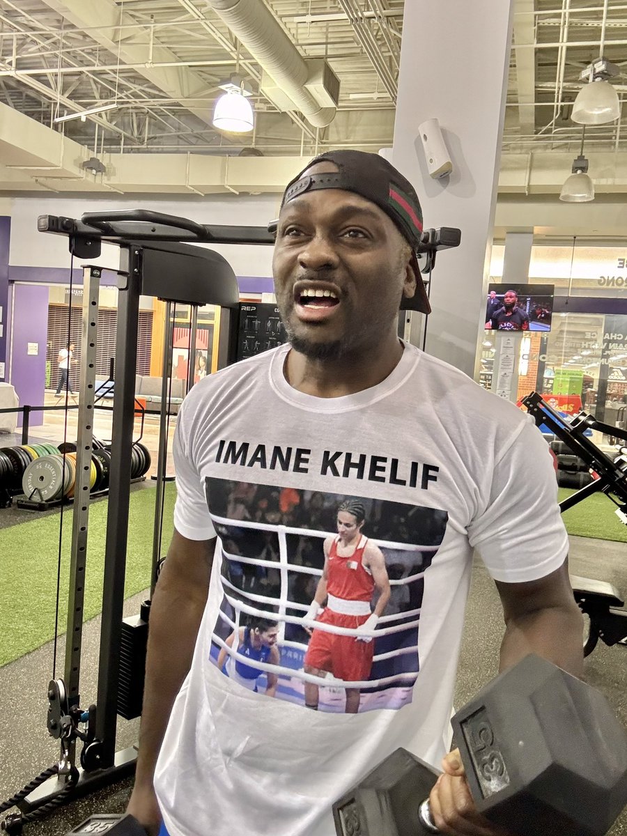 Le buzz est mondial ! le champion de MMA Derek Brunson porte un tee-shirt "Imane Khelif" #ImaneKhelif