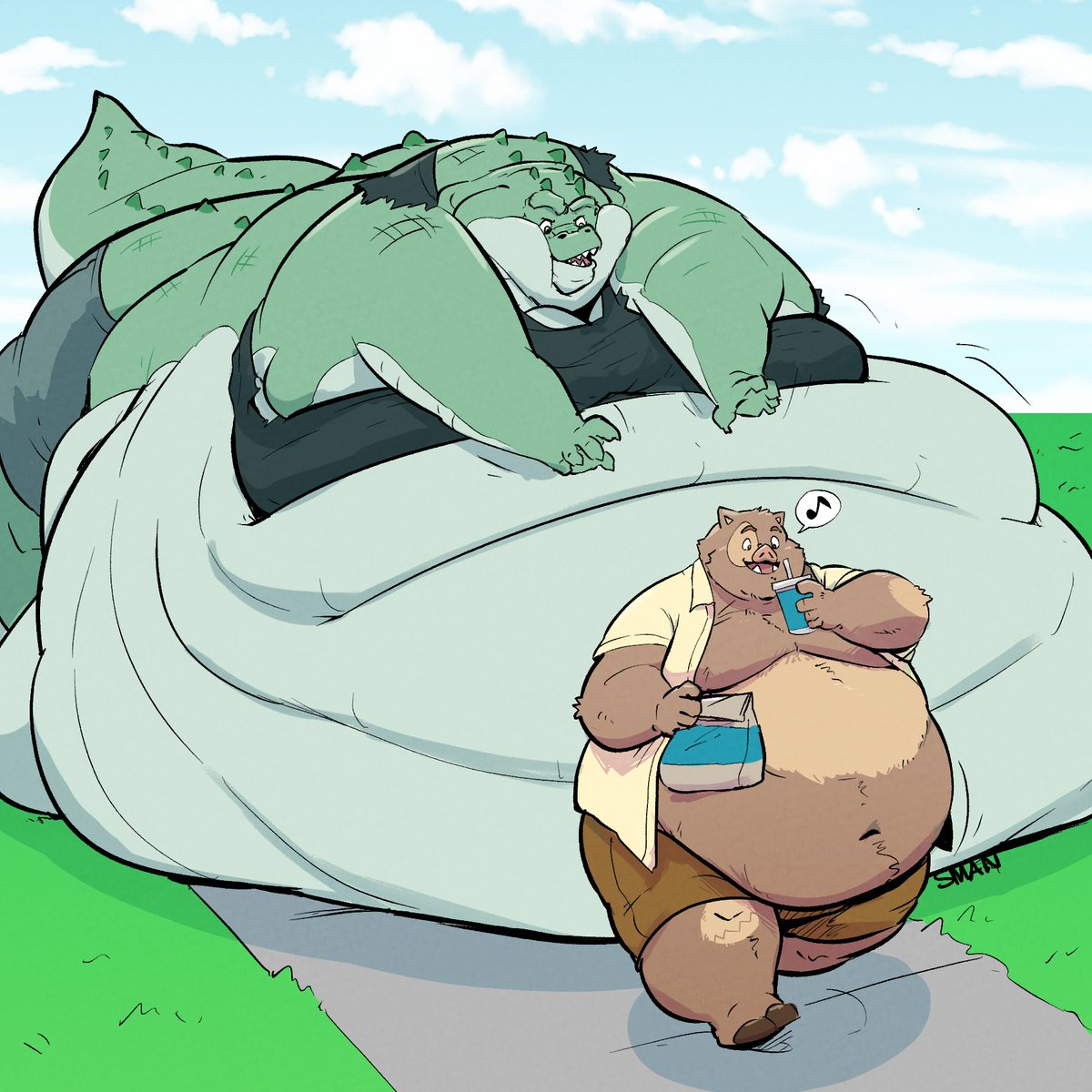 smandraws's tweet photo. how does a gator that size sneak up on you??
for @PinkSalsa1 ! thanks! https://t.co/OWHU4JhvP4