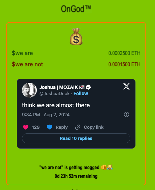 OnGod Prediction Markets tweet media