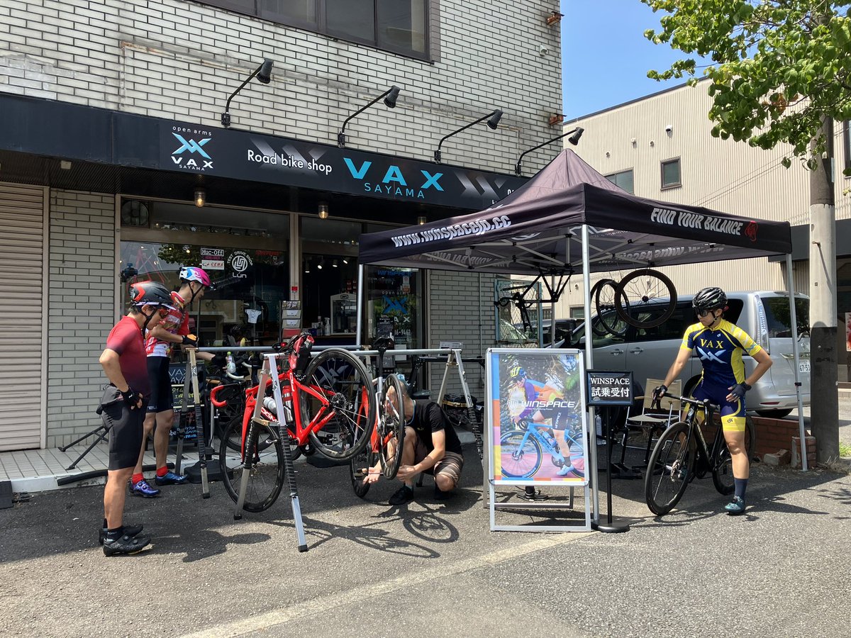 winspacejapan's tweet photo. VAX SAYAMAさんで試乗会開催中♪
出来立てほやほやのT1550 2nd GENと AGILE(どちらもMサイズのみ)の試乗ができます❗️
本日16:00までお待ちしております🙆♂️ https://t.co/V9UOVaGVr6