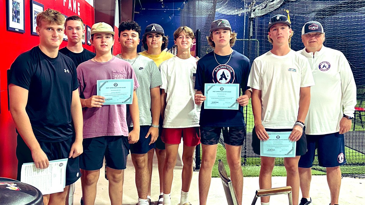 arlingtonas1988's tweet photo. Congratulations to our Class of 2027 A’s Players for their efforts this summer! Proud of these young men and the superlative awards they received! We’re excited to see where the future takes this group! https://t.co/hRAvZsdaL0