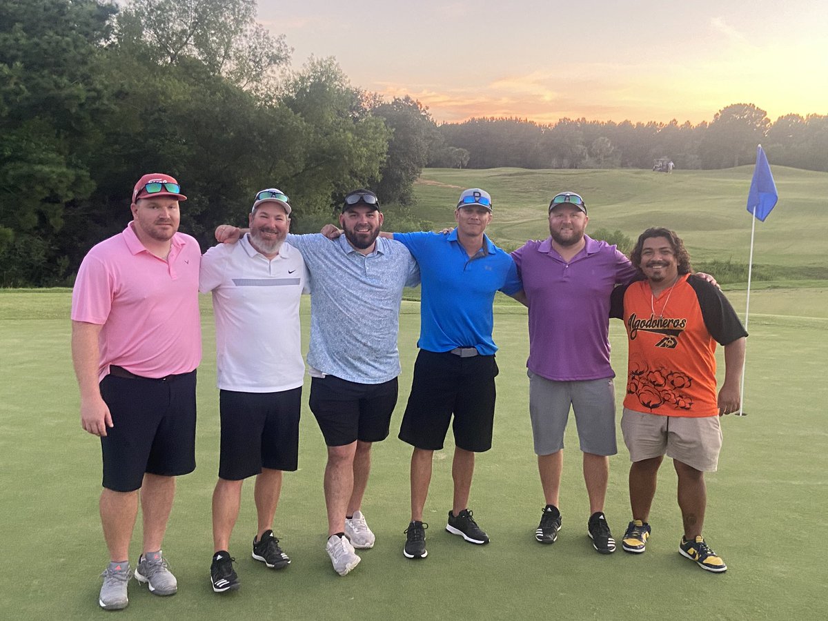 3rd Annual Coaches Kickoff ⛳️ Tournament was a success! Congratulations to the Defensive Staff for taking home the 🏆!  Looking forward to a great year working with these guys!