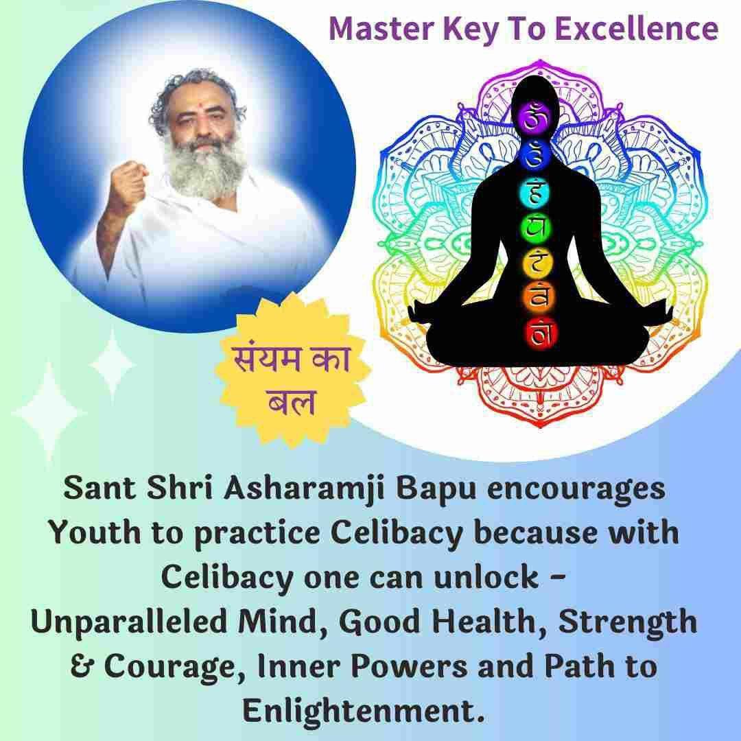 Self restraint is a virtue that allows other virtues to naturally grow in an individual. This virtue is a part of Brahmacharya practice as described in the Shastras.

Sant Shri Asharamji Bapu made efforts to inculcate it in the children &amp; youth. In every spiritual camp for the