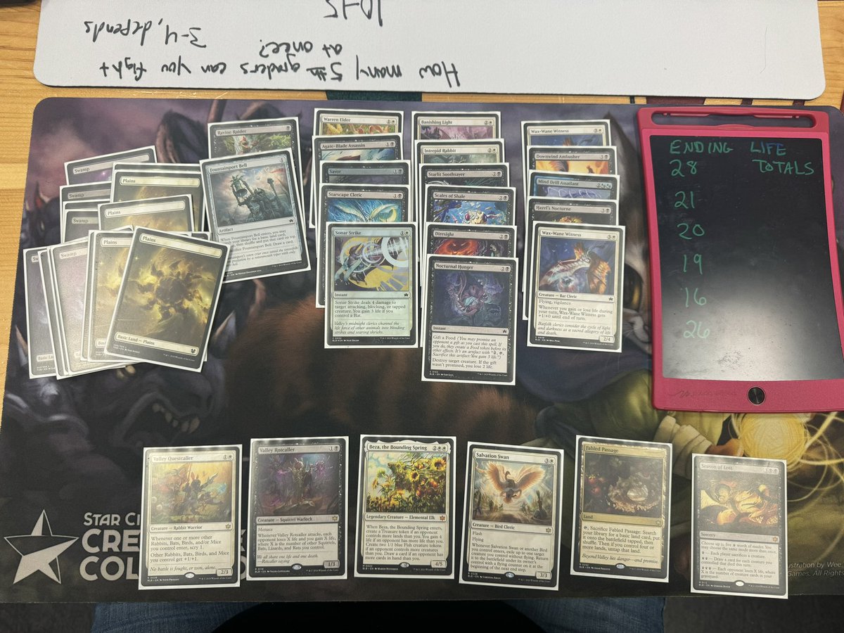 SubwayRay831's tweet photo. @Marshall_LR @lsv I believe this is the most dominating deck I have ever gotten in a draft!  So many thanks to you both for so many years of advice and strategy! https://t.co/wKVz9xvdog