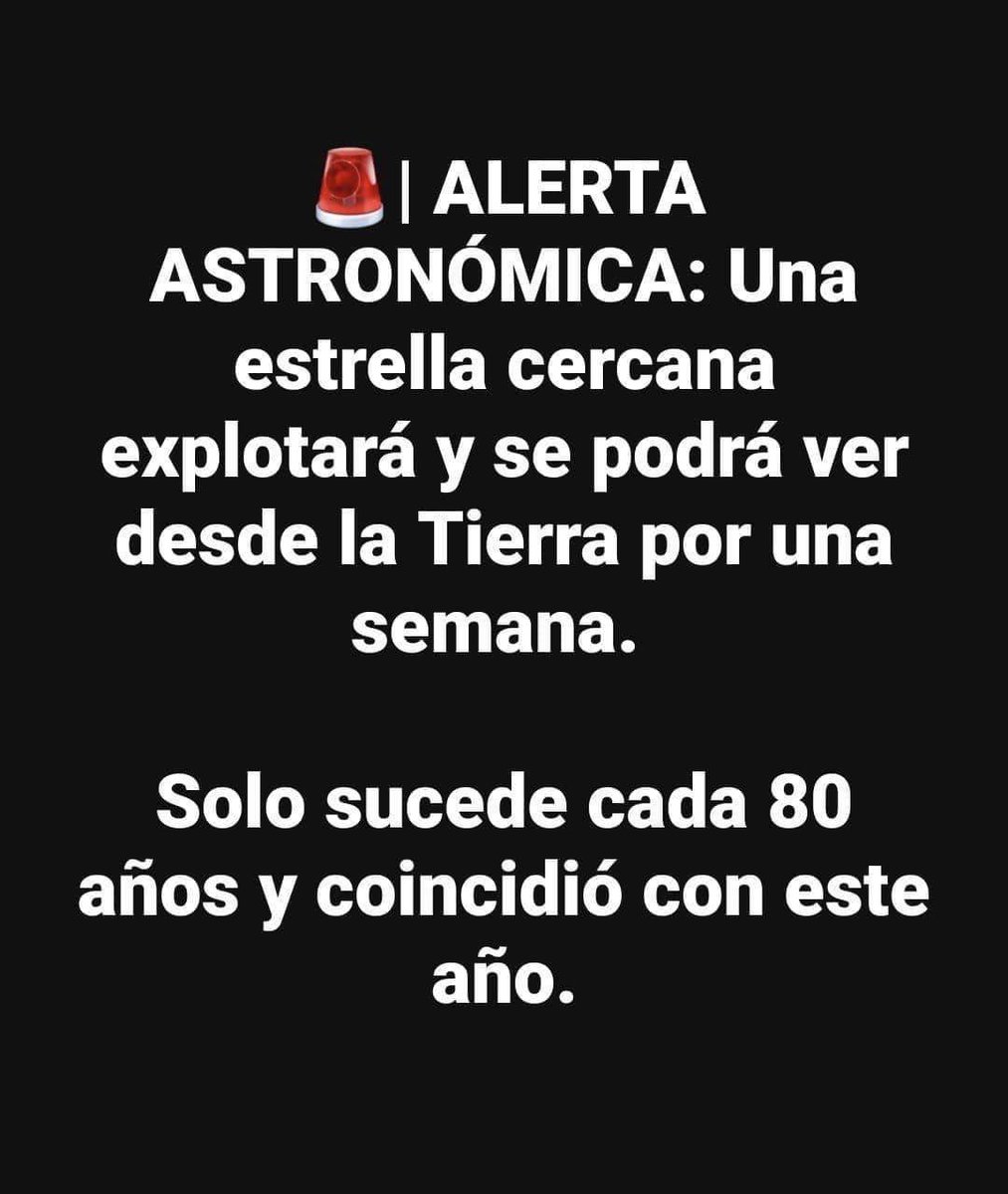 🚨 Alerta astronómica🚨