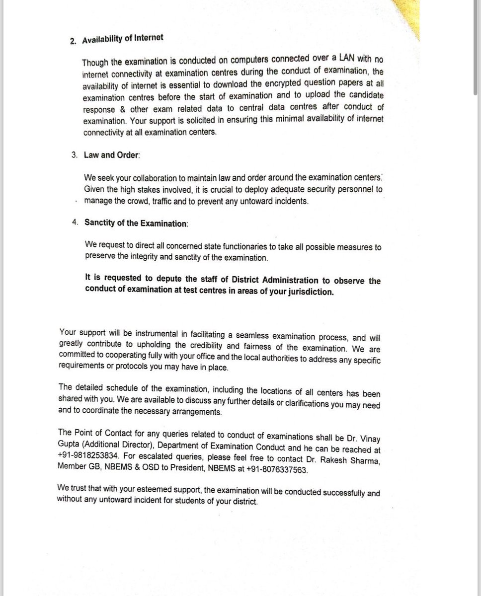 bin_rahil's tweet photo. “Sanctity of the exam” my foot.
Can’t even control internal conifdential documents from getting leaked! Centres have been disclosed 8days prior to exam!
#NEET_SCAM #NEETPG #NeetPG_mismanagement #NEETPGExamCentreAllocation https://t.co/13r0iaNplM